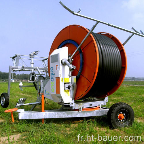 Système d&#39;irrigation à enrouleur de tuyau avec prix du pistolet à pluie